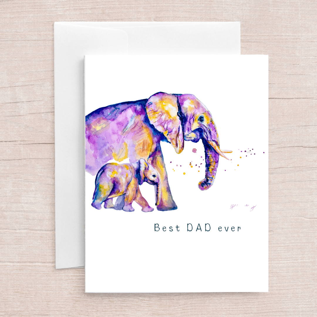 Happy Father’s day - Greeting card ( Best Dad Ever) - Yuiart