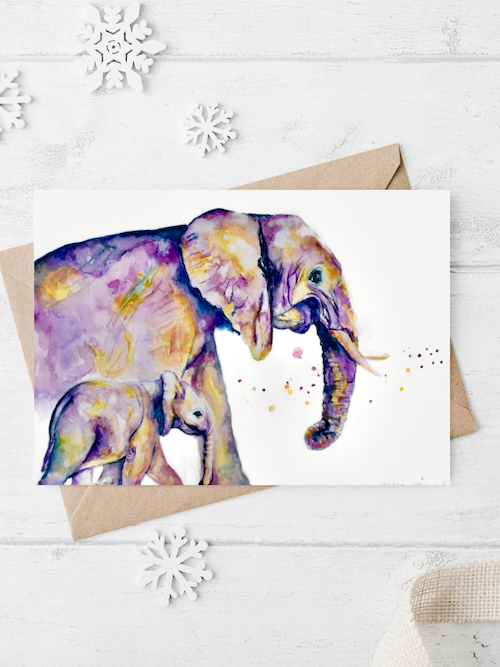 Walk Beside me greeting card - Essence of the art by Yui & Bow