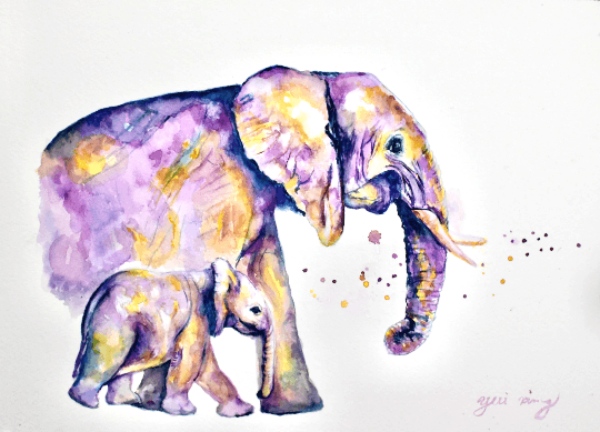 Walk beside me - art print - Essence of the art by Yui & Bow