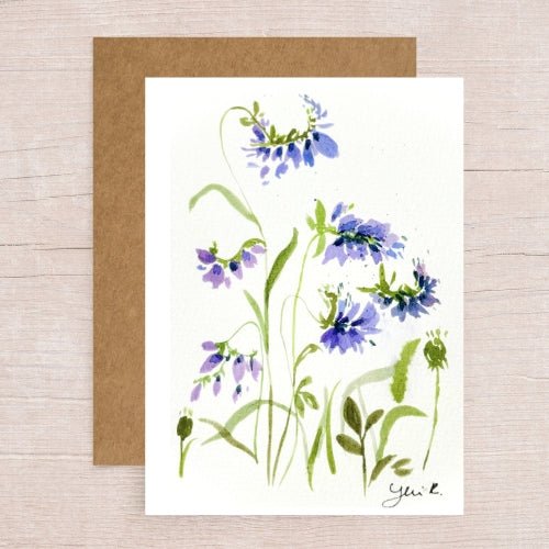 Comfrey Flower Note Card - Yuiart
