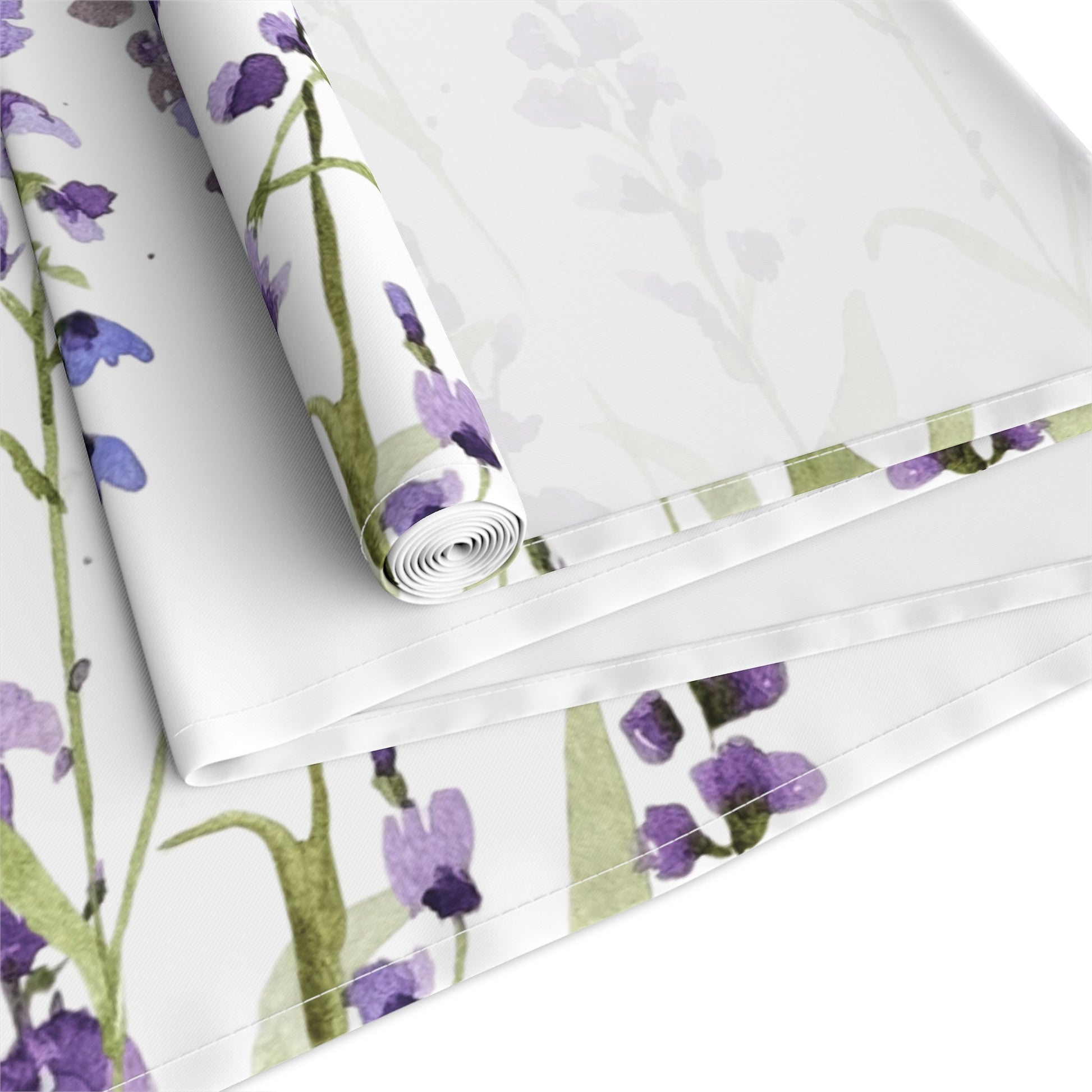 Elegant Floral Table Runner - Cotton & Poly, Home Decor, Wedding Table Decor, Rustic Kitchen, Spring/Summer Decor - Yuiart