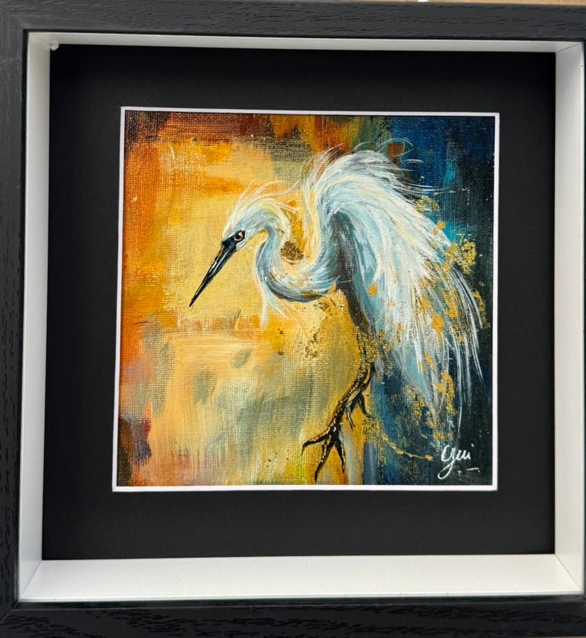 Golden light of Egret - Yuiart