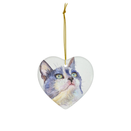 GRAY CAT ORNAMENTs - Yuiart