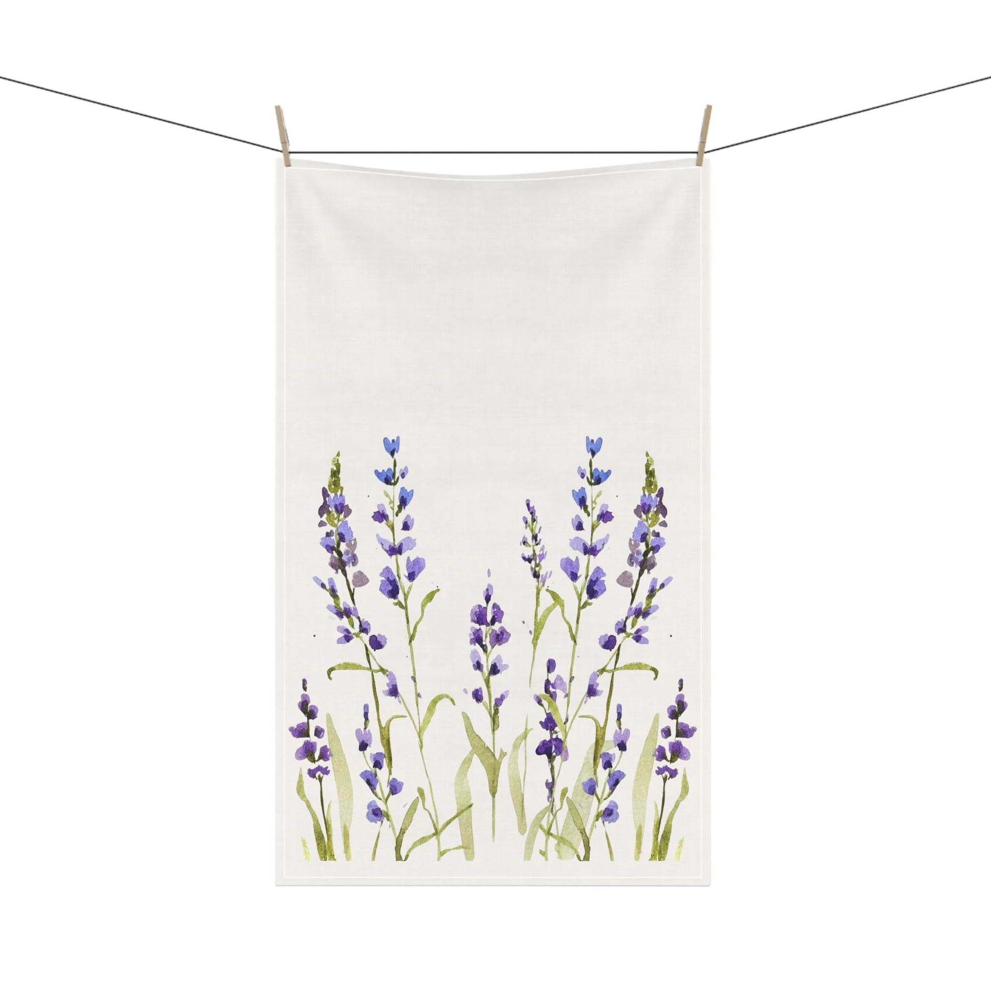 Lavender Bloom Cotton Tea Towels - Elegant Kitchen Décor for Home & Gifts - Yuiart