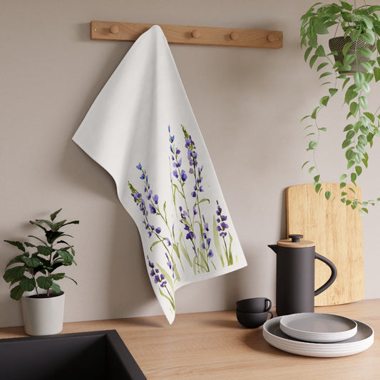 Lavender Bloom Cotton Tea Towels - Elegant Kitchen Décor for Home & Gifts - Yuiart