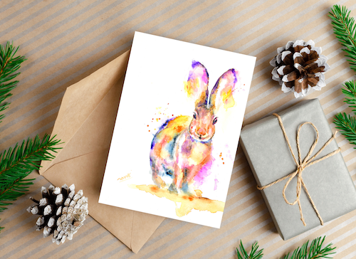 Bunny Happy Birthday Greeting card