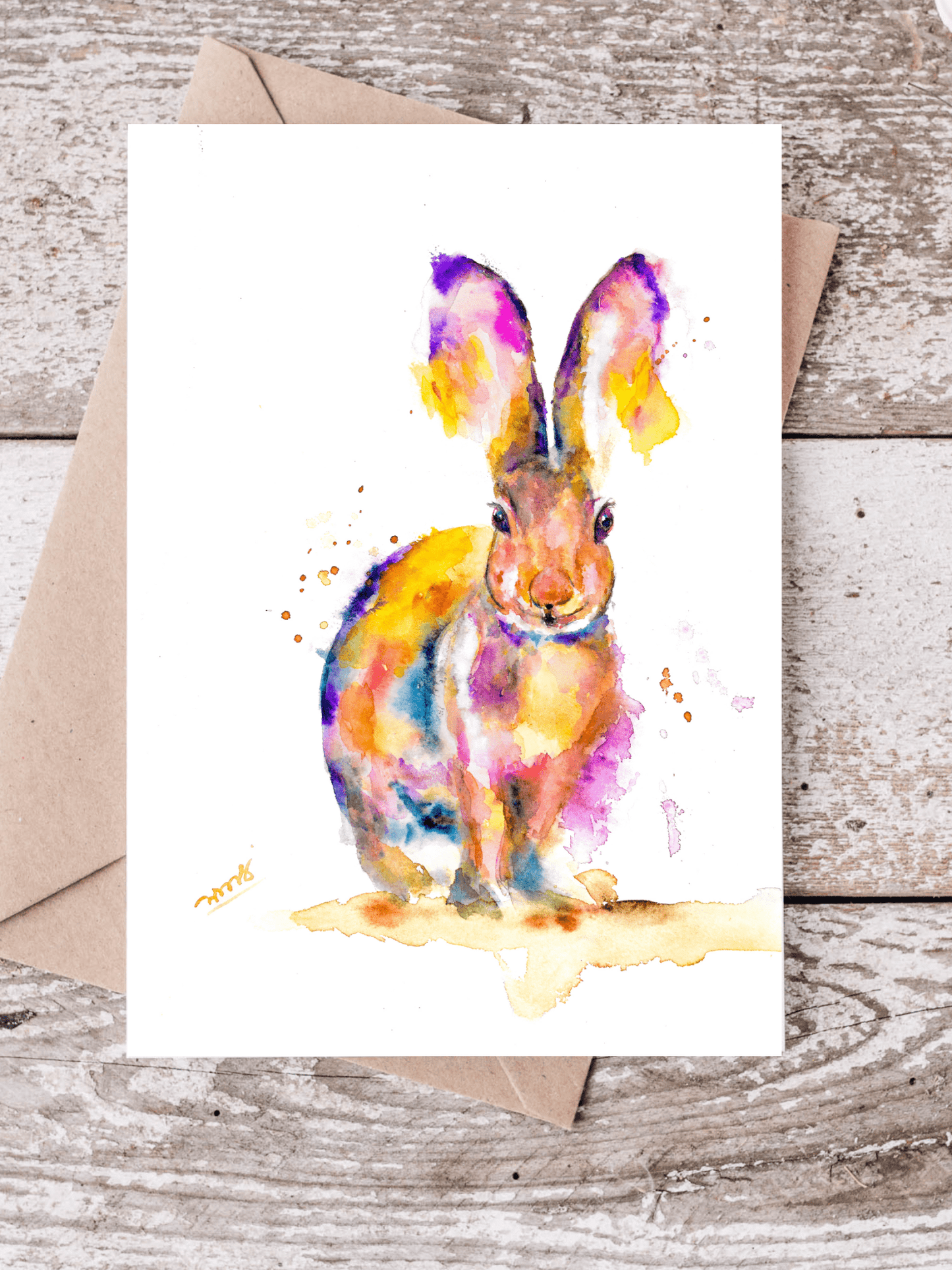 Bunny Happy Birthday Greeting card - Yuiart