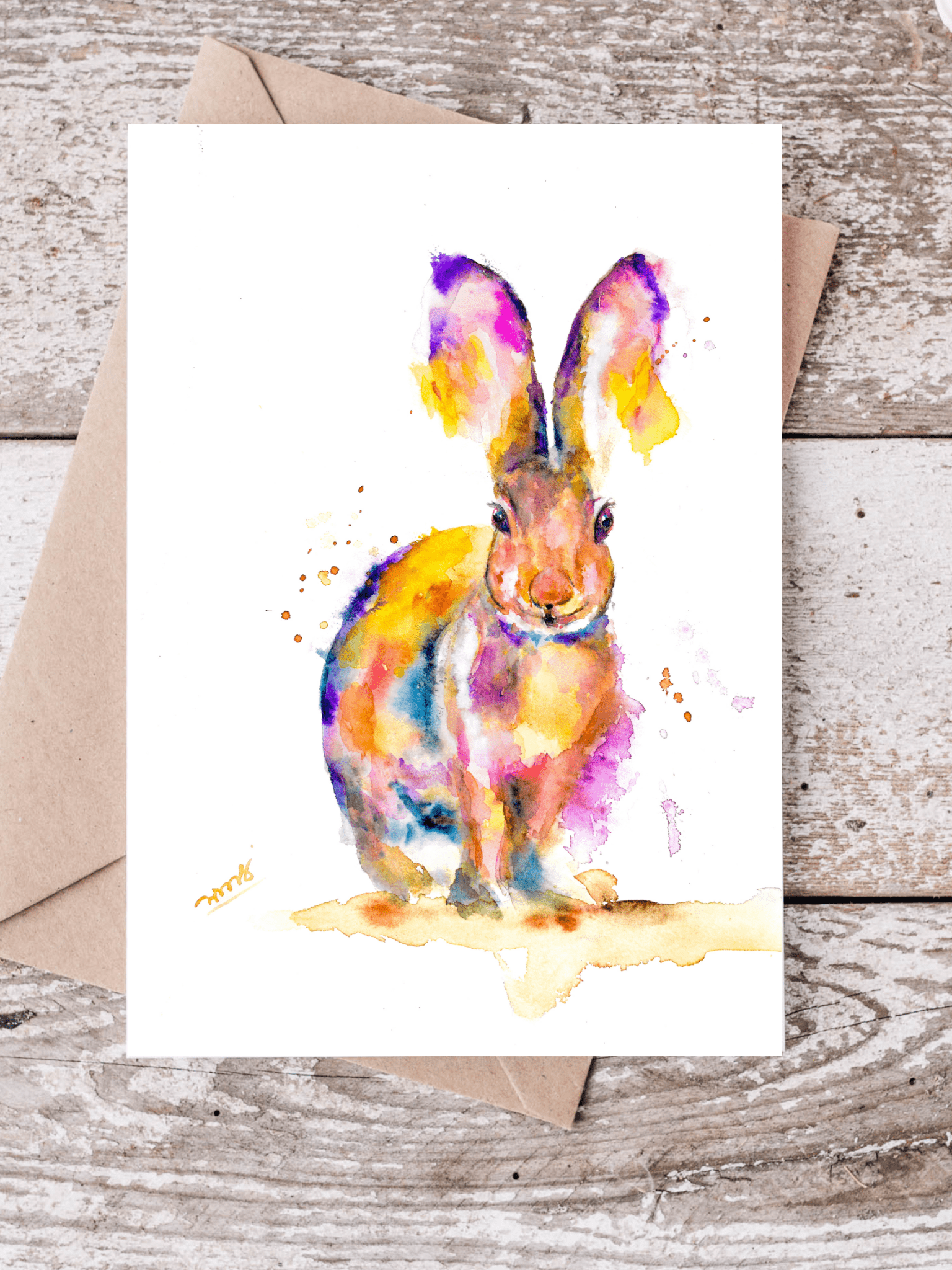 Bunny Happy Birthday Greeting card - Yuiart