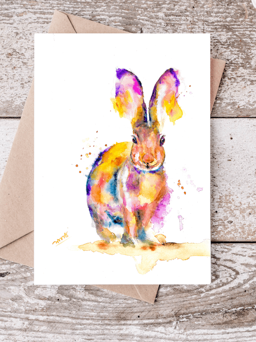 Bunny Happy Birthday Greeting card - Yuiart