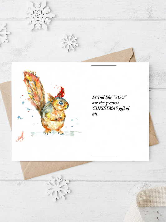 Holiday greeting card - Essence of the art by Yui & Bow