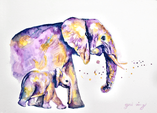 Walk beside me - art print - NO FADE GUARANTEE - Yuiart